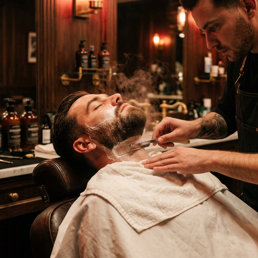 Hot towel shave