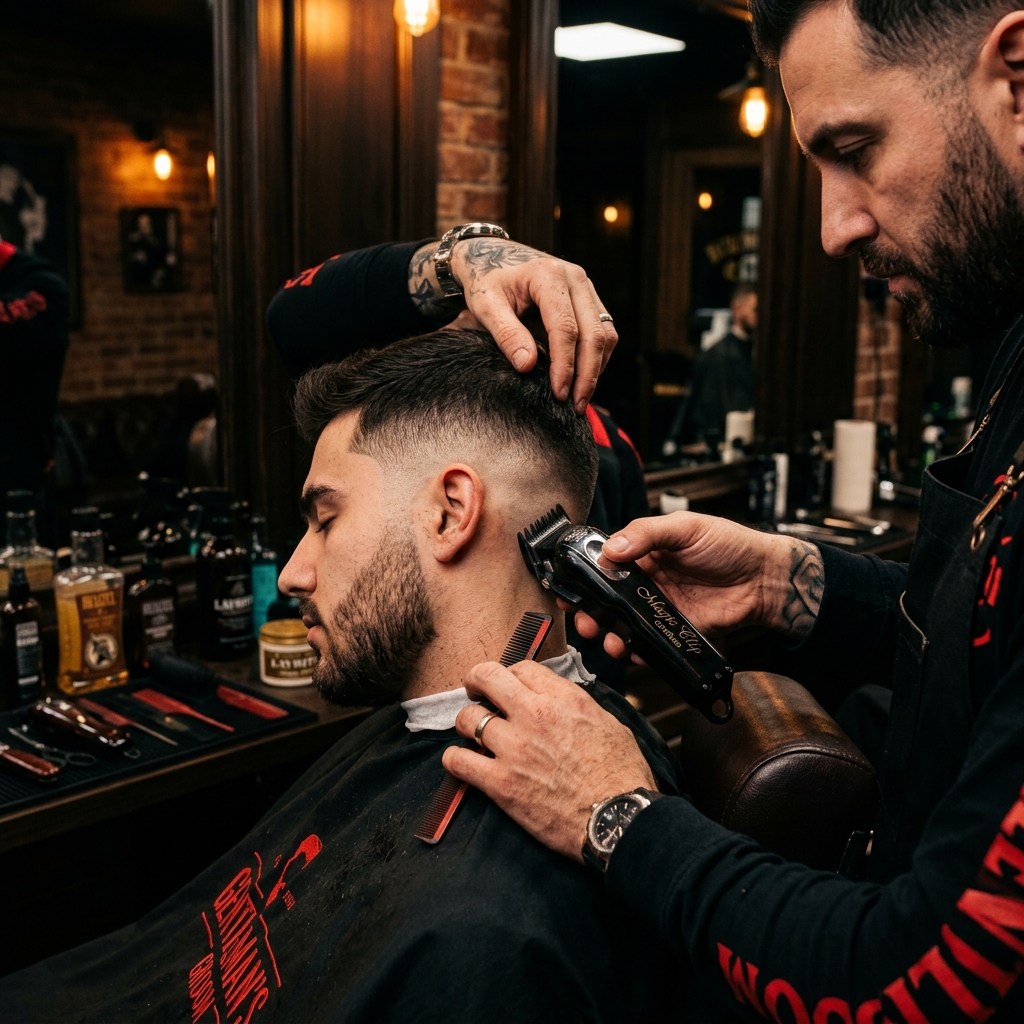 Precision fade haircut